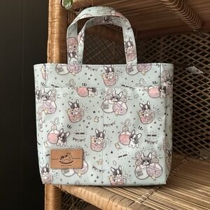 Uma Hana Waterproof Boston Terrier Boba‎ Mini Tote Handbag Kawaii